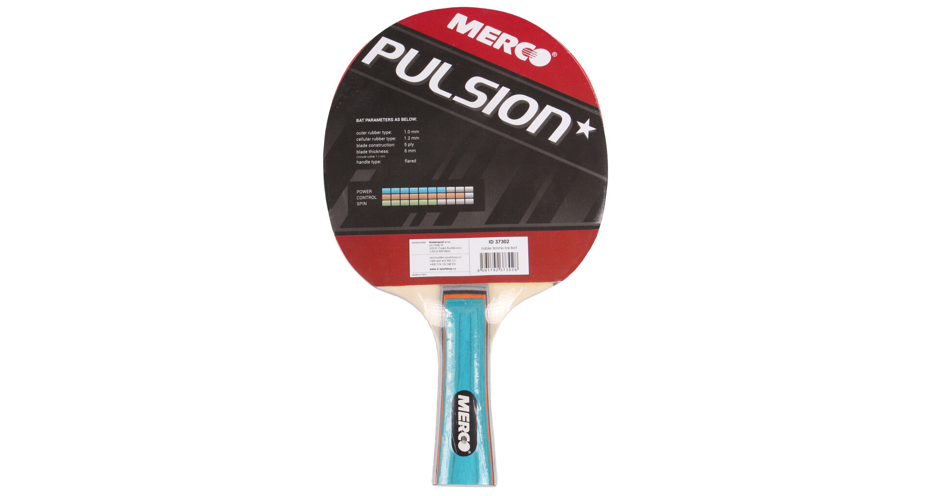 Pulsion Tischtennisschläger Merco mit Holzstiel